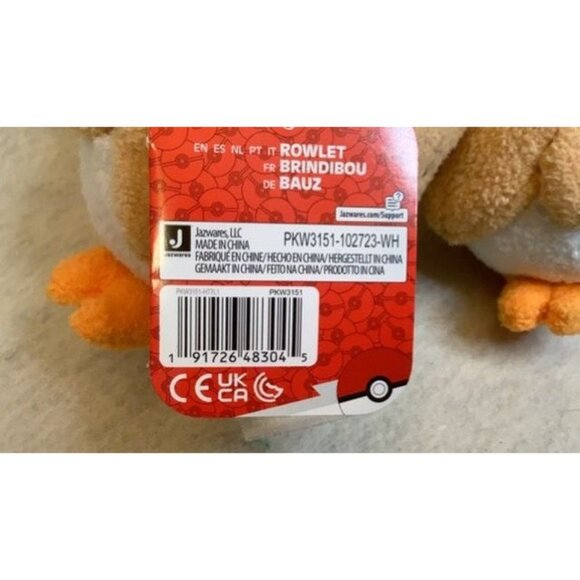 Pokémon Rowlet Plush Toy Set Of 2 By Jakks Pacific - Picture 5 of 6